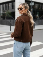 Dámská hnědá džínová bunda FashionStreet TY5343