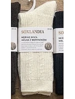 Ponožky WiK Soxlandia 3078 vzor 52 z merino vlny, velikosti 35–42