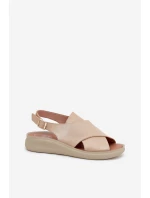 Dámské Sandály Z Eko Kůže Zlaté Tosmelia