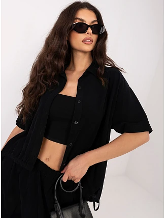 IT KS košile FL10320.12 černá IT KS košile FL10320.12 černá