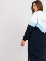 Šaty RV SK 7462.00 tmavě modrá a bílá