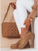 Dámské mokasíny na platformě TORINO khaki FashionStreet ZY0776 Dámské mokasíny na platformě TORINO khaki FashionStreet ZY0776