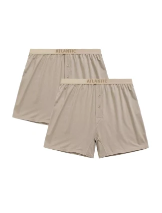 Pánské trenýrky 2 pack 005 beige - Atlantic
