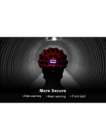 Rockbros MTB cyklistická přilba se světlem červená 57-62cm