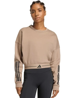 Dámská mikina adidas Hyperglam béžová KQ5197