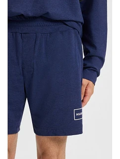 Hugo Loungewear pánské šortky na spaní Laze AZZURRO (50525247-409)