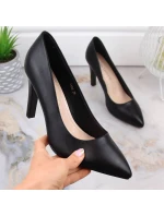 Sergio Leone W SK415A černé lodičky na podpatku