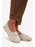 Kožené dámské polobotky S.Barski GR61-5970 Béžové Kožené dámské polobotky S.Barski GR61-5970 Béžové