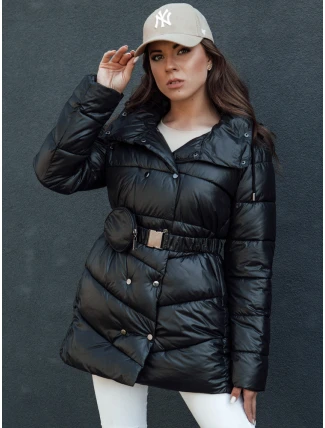 Dámský prošívaný zimní kabát BLOOM černý FashionStreet TY4484