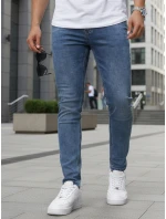 Pánské modré džínové kalhoty slim fit FashionStreet UX4481