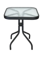 Čtvercový konferenční stolek na terasu 45x45x51 cm