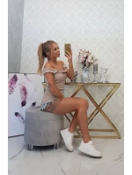 Španělská halenka s volánky béžová Španělská halenka s volánky béžová