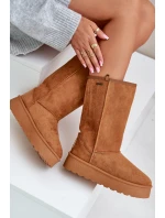 Vysoké Sněhové Boty Na Platformě Big Star OO274893 Camel Vysoké Sněhové Boty Na Platformě Big Star OO274893 Camel