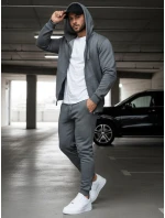 Pánské antracitové tepláky FashionStreet UX2396