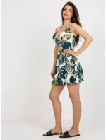 NM SK šaty V6659 1.86 bílá a zelená NM SK šaty V6659 1.86 bílá a zelená