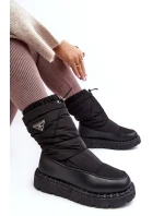 Dámské sněhule se silnou podrážkou, černá Lureta Dámské sněhule se silnou podrážkou, černá Lureta