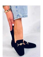 Dámské boty / Mokasíny 2393 Černá - Ideal shoes