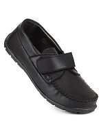 Chlapecké společenské mokasíny černé Kornecki 6804