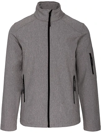 Kariban K 401 Pánská 3-vrstvá softshellová bunda 20.K401 marl grey Kariban K 401 Pánská 3-vrstvá softshellová bunda 20.K401 marl grey