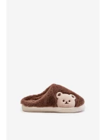 Dámské Plyšové Pantofle S Medvědem Hnědé Fiorinella