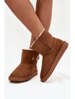 Dámské sněhule s přezkou Wrangler 20253091.37B Camel