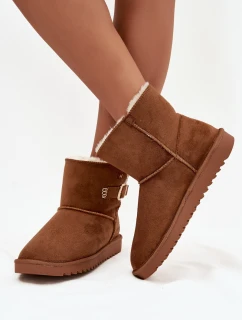 Dámské sněhule s přezkou Wrangler 20253091.37B Camel