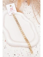 Dámský náramek ze chirurgické oceli zlatý