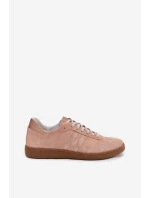 Zazoo N1068 Semišové Nízké Dámské Tenisky Špinavě Růžové