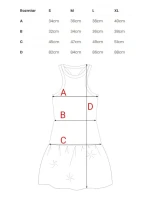 M863 Šaty Bubble hem racer - černé