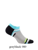 Pánské kotníkové ponožky Wola Sportive W91.1N3 Ag+ vzor