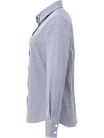 Premier PR 320 Popelínová kostkovaná halenka s dl. rukávem 39.0320 navy/white