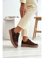 Dámské tenisky Vinceza 79597 na platformě hnědé