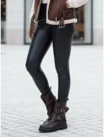Dámské voskované kalhoty ELLODIX black FashionStreet UY2230