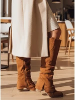 Dámské semišové velbloudí boty FashionStreet ZY1309