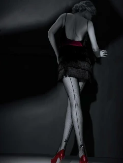 Knittex 11916 Adora Cabarette Lurexové punčocháče 1-4