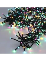 VÁNOČNÍ STROM SVĚTLA CLUSTER SVĚTELNÝ ŘETĚZ 576 VEDL MAKRON ČASOVAČ 4 BARVY