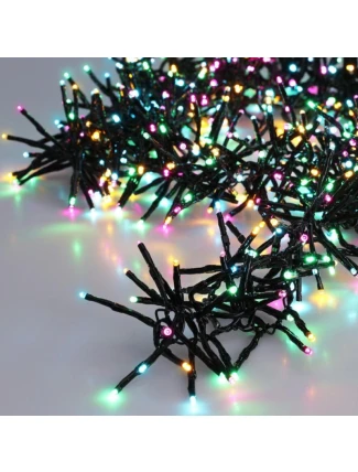 VÁNOČNÍ STROM SVĚTLA CLUSTER SVĚTELNÝ ŘETĚZ 576 VEDL MAKRON ČASOVAČ 4 BARVY