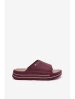 Dámské Pantofle Na Platformě Big Star SS274425 Bordó