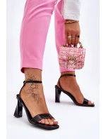 patentované sandály na podpatku Černe Owen patentované sandály na podpatku Černe Owen