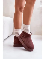 Sněhule Dámské Na Platformě Zateplené Kožíškem Tmavě Hnědé Xamella Sněhule Dámské Na Platformě Zateplené Kožíškem Tmavě Hnědé Xamella