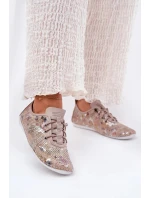 Dámské polobotky z přírodní kůže Artiker – béžové