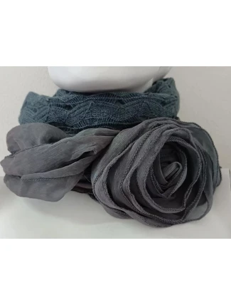 Dámská šála tmavě šedá - FPrice Dámská šála tmavě šedá - FPrice