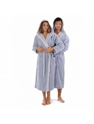 Župan unisex Tampa DUO 3959 5251 Světle modrá s modrou - Vestis Župan unisex Tampa DUO 3959 5251 Světle modrá s modrou - Vestis