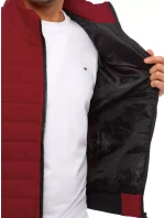 Pánská prošívaná vínová vesta FashionStreet TX4016