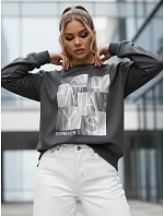 Dámská mikina FEMMES v grafitové barvě FashionStreet BY1283