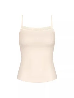 Dámské tílko GO Ribbed Spaghetti Top - WHITE - ecru 6308 - SLOGGI