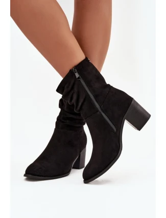 Boty na podpatku model 219397 Step in style Boty na podpatku model 219397 Step in style