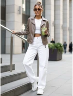 Dámské kožené krátké šedé ramones FashionStreet TY5631