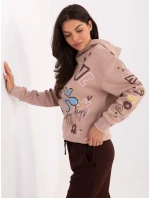 Mikina D10608BC02743C tmavě růžová Mikina D10608BC02743C tmavě růžová