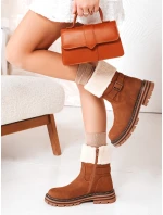 Dámské zateplené velbloudí boty FashionStreet ZY1226 Dámské zateplené velbloudí boty FashionStreet ZY1226